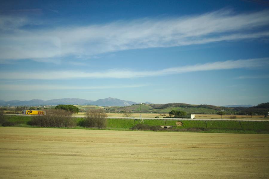 Countryside on the way to Lucerne