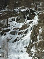 Frozen waterfall