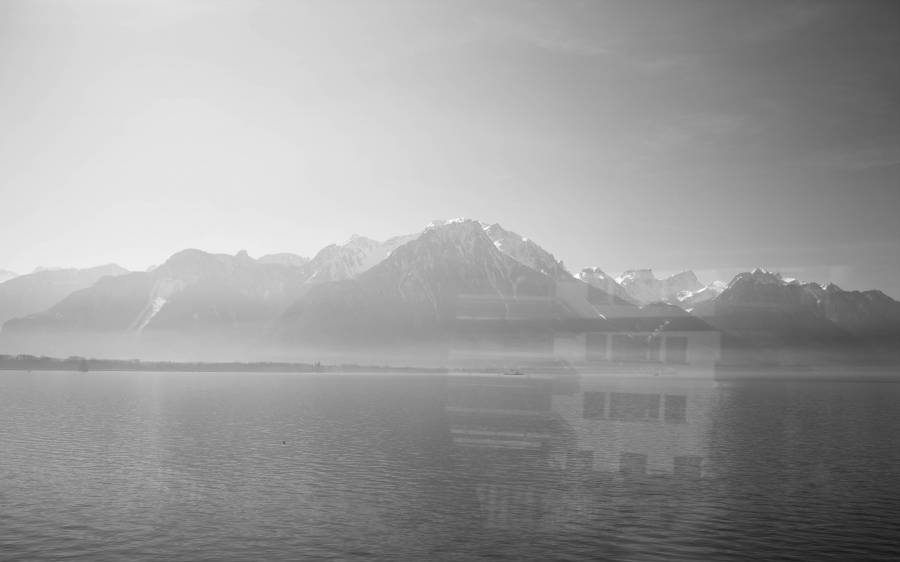 I believe this is the view across the lake from Lucerne