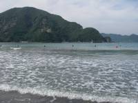 Several other surfers waiting for their wave