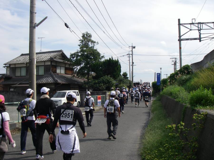 The 100km walk is a HUGE event, with thousands of people converging on Yukuhashi...